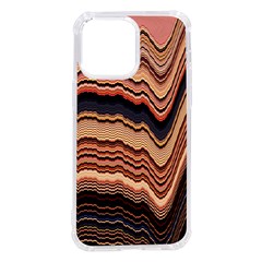 Jagged Pink Amplitude Waves Iphone 14 Pro Max Tpu Uv Print Case