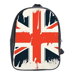 Union Jack England Uk United Kingdom London School Bag (xl)