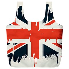 Union Jack England Uk United Kingdom London Full Print Recycle Bag (xl)