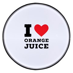I Love Orange Juice Wireless Fast Charger(black) by ilovewhateva