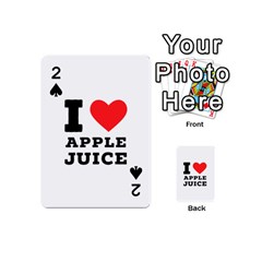 I Love Apple Juice Playing Cards 54 Designs (mini) by ilovewhateva