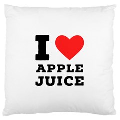 I Love Apple Juice Large Cushion Case (one Side) by ilovewhateva