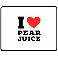 I Love Pear Juice Two Sides Fleece Blanket (medium) by ilovewhateva