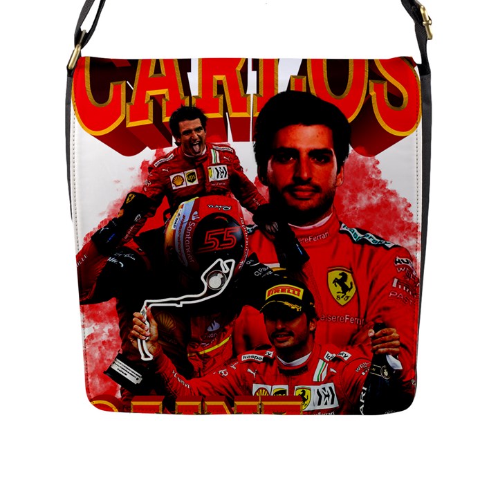 Carlos Sainz Flap Closure Messenger Bag (L)