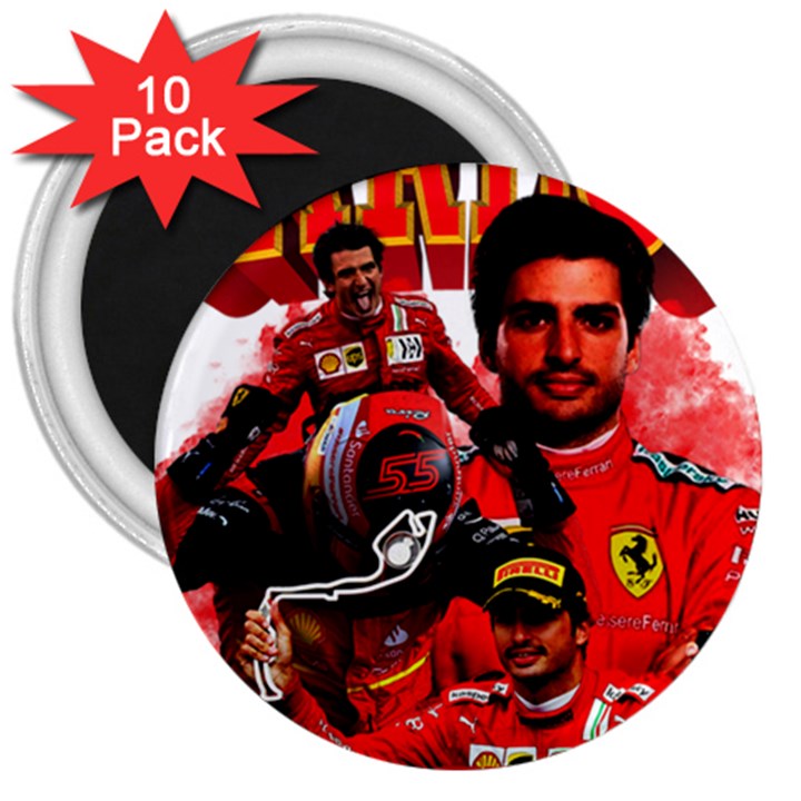 Carlos Sainz 3  Magnets (10 pack) 