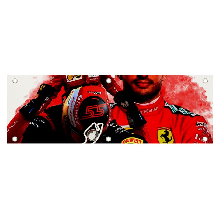 Carlos Sainz Banner and Sign 6  x 2 