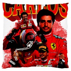 Carlos Sainz Large Premium Plush Fleece Cushion Case (one Side) by Boster123