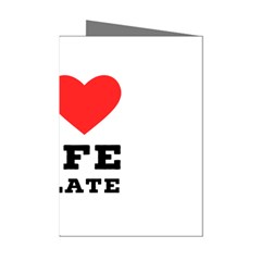 I Love Cafe Au Late Mini Greeting Cards (pkg Of 8) by ilovewhateva