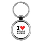 I love galao coffee Key Chain (Round) Front