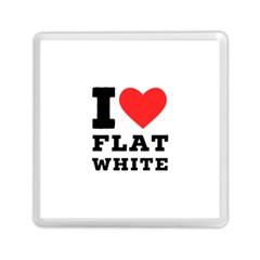 I Love Flat White Memory Card Reader (square) by ilovewhateva