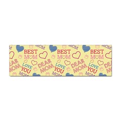 Love Mom Happy Mothers Day I Love Mom Graphic Pattern Sticker Bumper (100 Pack)