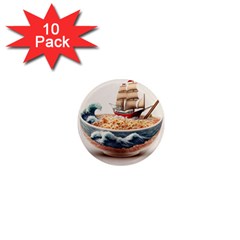 Noodles Pirate Chinese Food Food 1  Mini Magnet (10 Pack)  by Ndabl3x