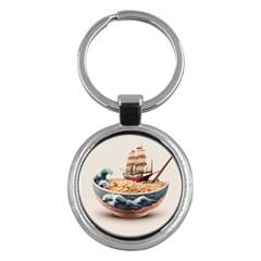 Noodles Pirate Chinese Food Food Key Chain (round) by Ndabl3x