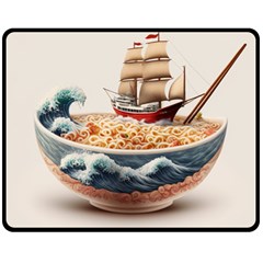 Noodles Pirate Chinese Food Food Fleece Blanket (medium) by Ndabl3x