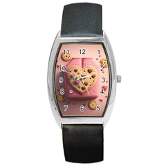 Cookies Valentine Heart Holiday Gift Love Barrel Style Metal Watch by Ndabl3x