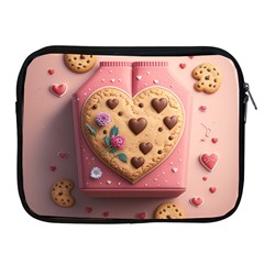 Cookies Valentine Heart Holiday Gift Love Apple Ipad 2/3/4 Zipper Cases by Ndabl3x