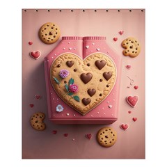 Cookies Valentine Heart Holiday Gift Love Shower Curtain 60  X 72  (medium)  by Ndabl3x