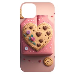 Cookies Valentine Heart Holiday Gift Love Iphone 14 Plus Black Uv Print Case