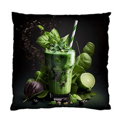 Drink Spinach Smooth Apple Ginger Standard Cushion Case (two Sides) by Ndabl3x
