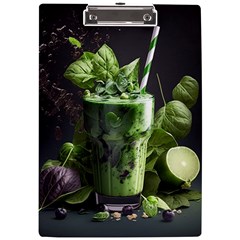 Drink Spinach Smooth Apple Ginger A4 Acrylic Clipboard