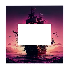 Ship Pirate Adventure Landscape Ocean Sun Heaven White Box Photo Frame 4  X 6  by Ndabl3x