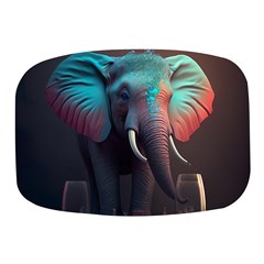 Elephant Tusks Trunk Wildlife Africa Mini Square Pill Box by Ndabl3x