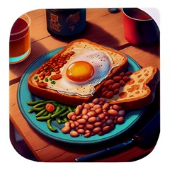 Breakfast Egg Beans Toast Plate Stacked Food Storage Container by Ndabl3x