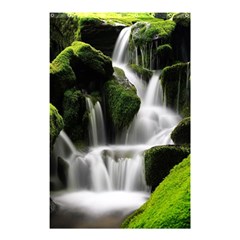 Waterfall Moss Korea Mountain Valley Green Forest Shower Curtain 48  X 72  (small)  by Ndabl3x