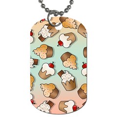 Cupcakes Cake Pie Pattern Dog Tag (one Side) by Ndabl3x