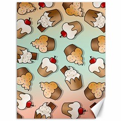 Cupcakes Cake Pie Pattern Canvas 36  X 48 