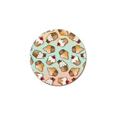 Cupcakes Cake Pie Pattern Golf Ball Marker by Ndabl3x