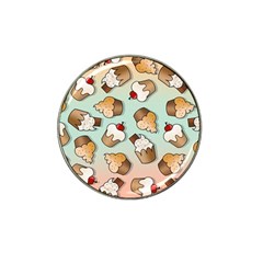 Cupcakes Cake Pie Pattern Hat Clip Ball Marker by Ndabl3x