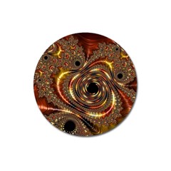 Geometric Art Fractal Abstract Art Magnet 3  (round) by Ndabl3x