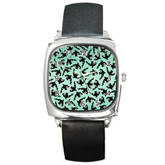 Orca Killer Whale Fish Square Metal Watch by Ndabl3x