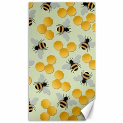 Honey Bee Bees Pattern Canvas 40  X 72 