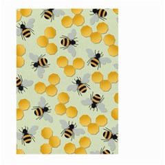 Honey Bee Bees Pattern Large Garden Flag (two Sides) by Ndabl3x