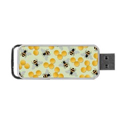 Honey Bee Bees Pattern Portable Usb Flash (two Sides)