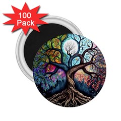 Tree Colourful 2 25  Magnets (100 Pack)  by Ndabl3x