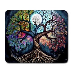 Tree Colourful Large Mousepad by Ndabl3x