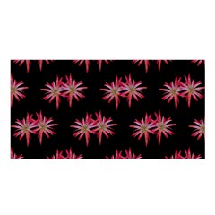 Chic Dreams Botanical Motif Pattern Design Satin Shawl 45  X 80  by dflcprintsclothing