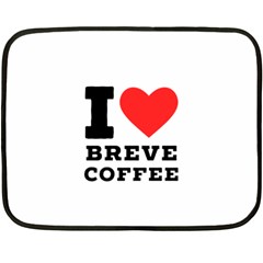 I Love Breve Coffee Fleece Blanket (mini) by ilovewhateva