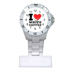 I Love White Coffee Plastic Nurses Watch by ilovewhateva