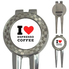 I Love Espresso Coffee 3-in-1 Golf Divots by ilovewhateva