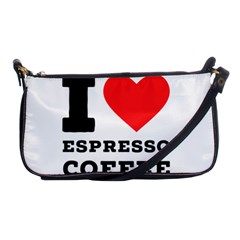 I Love Espresso Coffee Shoulder Clutch Bag by ilovewhateva