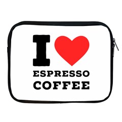 I Love Espresso Coffee Apple Ipad 2/3/4 Zipper Cases by ilovewhateva