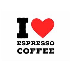 I Love Espresso Coffee Two Sides Premium Plush Fleece Blanket (extra Small) by ilovewhateva