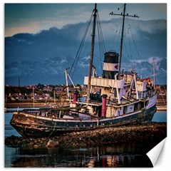 End Of The World: Nautical Memories At Ushuaia Port, Argentina Canvas 12  X 12  by dflcprintsclothing