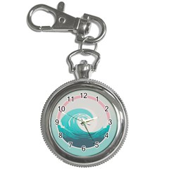 Waves Tidal Ocean Sea Tsunami Wave Minimalist Key Chain Watches