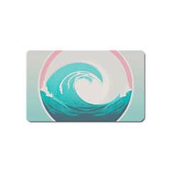 Waves Tidal Ocean Sea Tsunami Wave Minimalist Magnet (name Card)