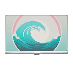 Waves Tidal Ocean Sea Tsunami Wave Minimalist Business Card Holder